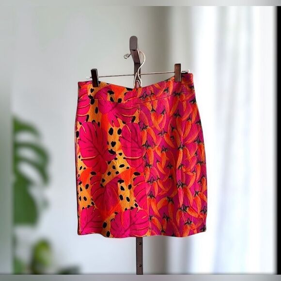 FARM RIO ANTHROPOLOGIE Pepper Fruit Snack Hipster Banana Art Polka Mini Skirt XS - Picture 14 of 15